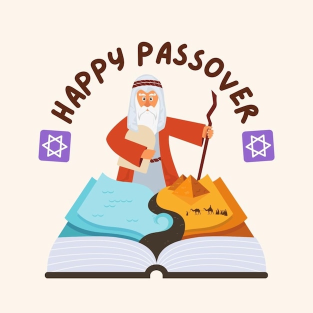 um desenho animado de Papai Noel lendo feliz judaico judaico judaica férias judaicas
