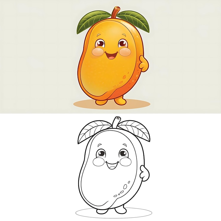 Foto um desenho animado de uma banana e um personagem de desenho animada com uma banana nele