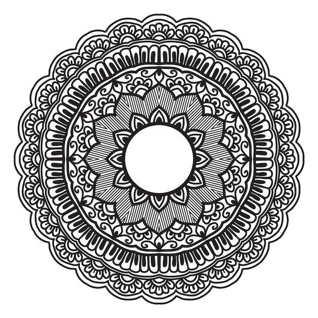 um desenho circular é mostrado em um fundo branco