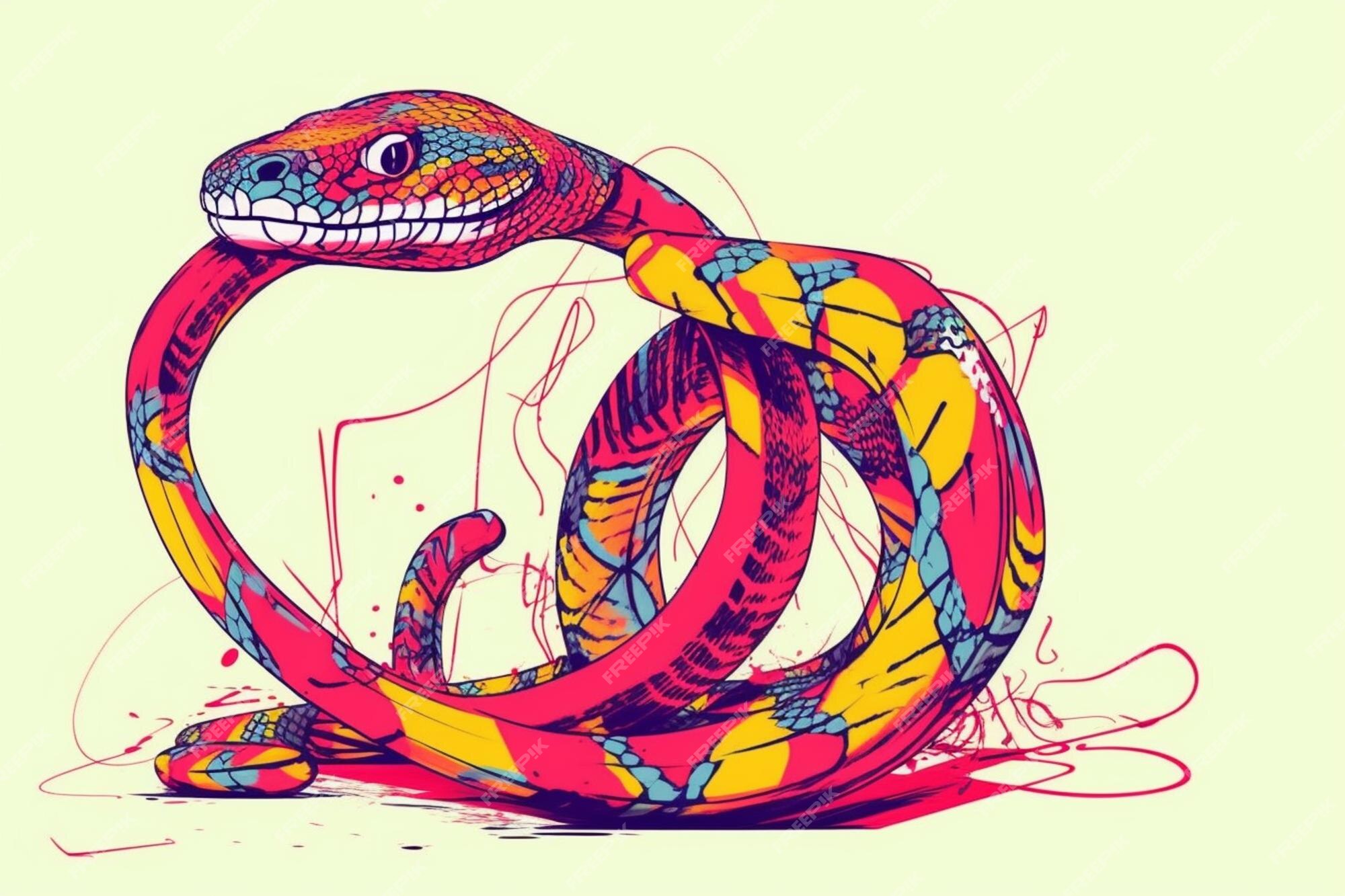 Desenho de Serpente pintado e colorido por Usuário não registrado o dia 11  de Junho do 2010