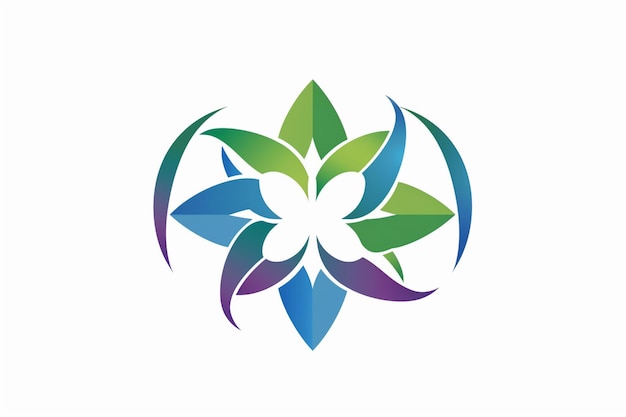 Um desenho colorido para um logotipo que diz o nome dele