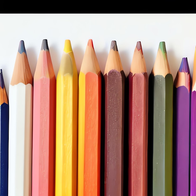 Um desenho de arco-íris de fundo de lápis mínimo