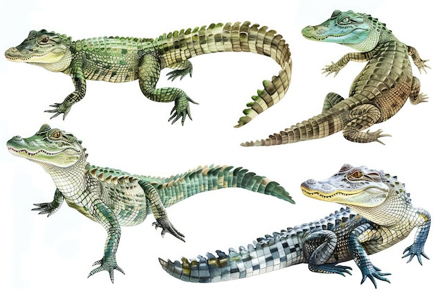 Foto um desenho de crocodilos e crocodilos com as palavras a palavra sobre ele