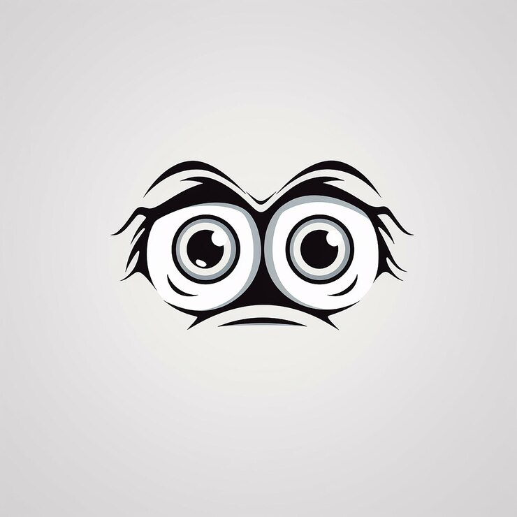Foto um desenho de olhos com olhos que dizem olhos