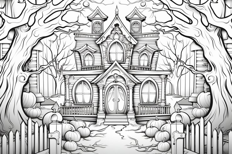 Foto um desenho de um castelo com um castelo no topo
