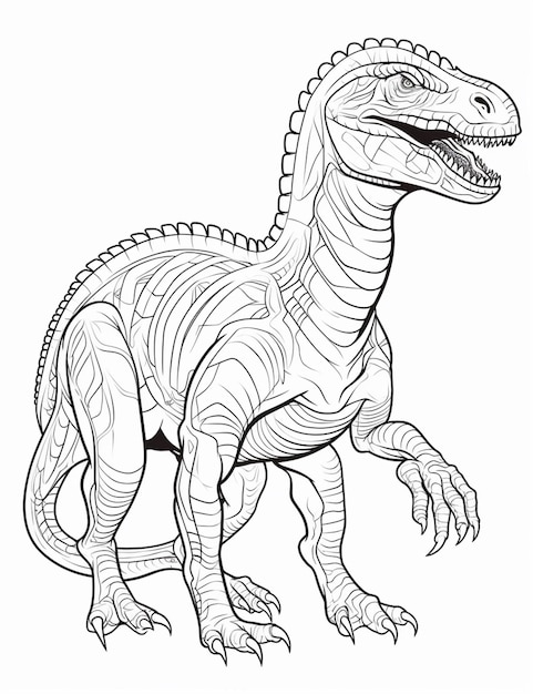 Desenho de Esqueleto tiranossauro rex para Colorir - Colorir.com