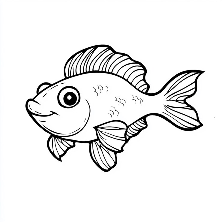 Foto um desenho de um peixe com o número 8 nele