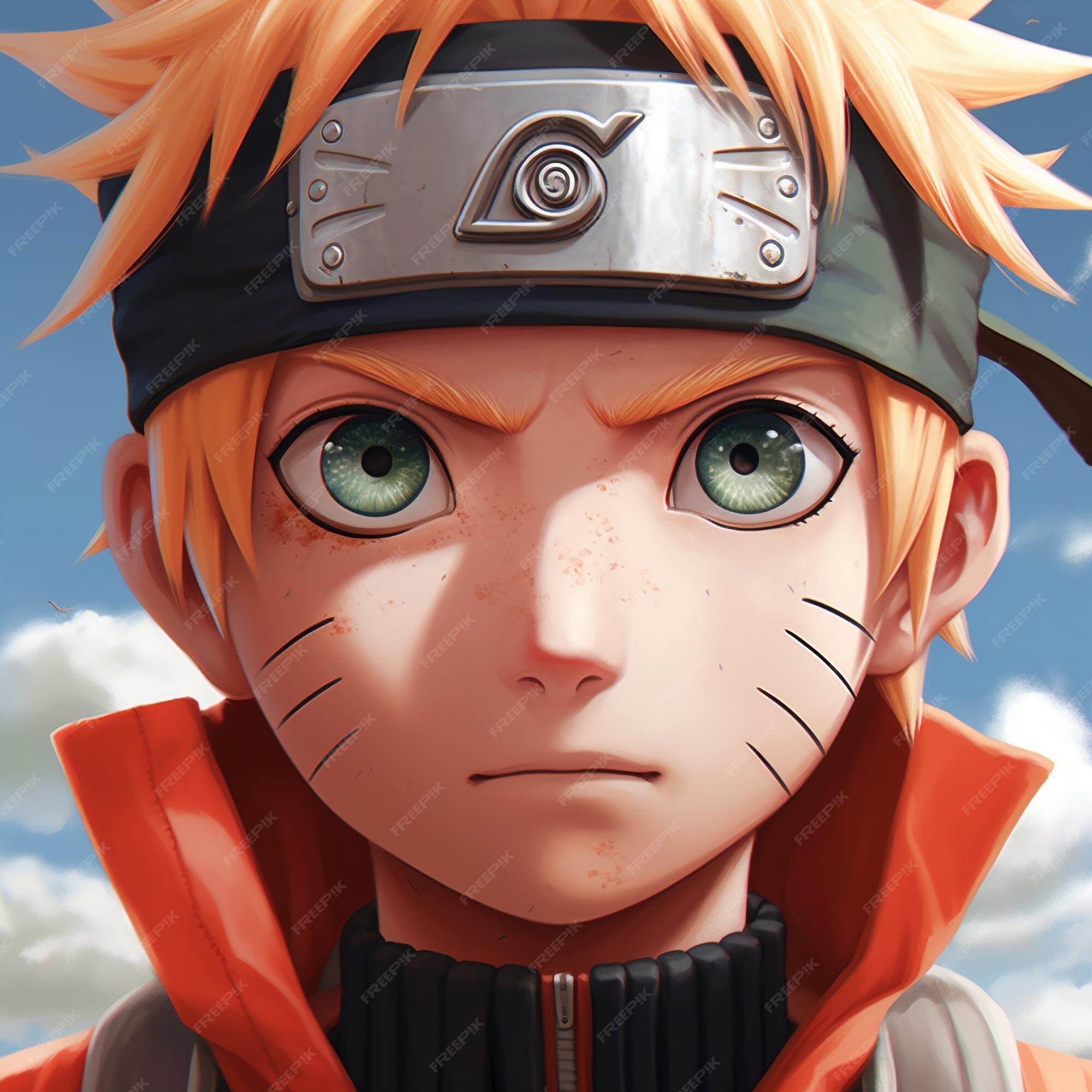 Um desenho de um personagem de desenho animado naruto