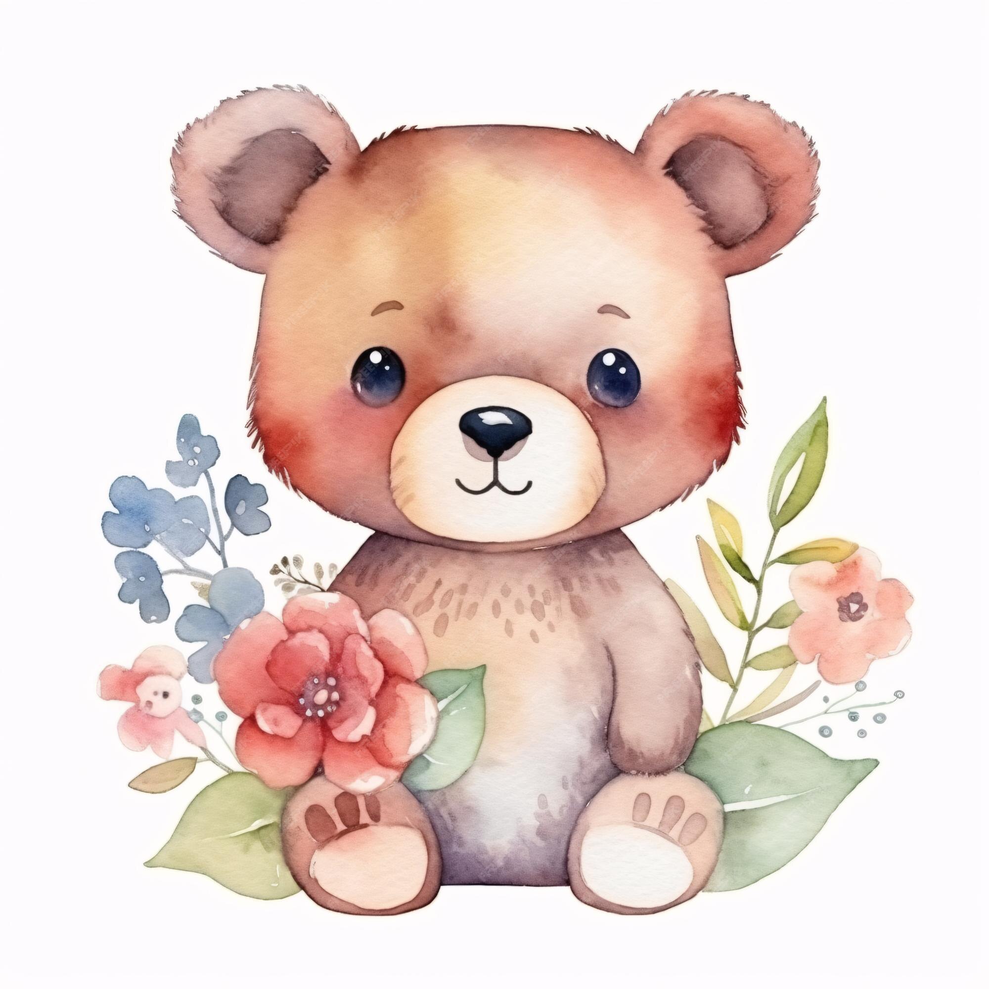 Desenhos Animados Urso Pintado à Mão Flores Gravata PNG , Animal Dos  Desenhos Animados, Desenho Ursinho, Flores Imagem PNG e Vetor Para Download  Gratuito