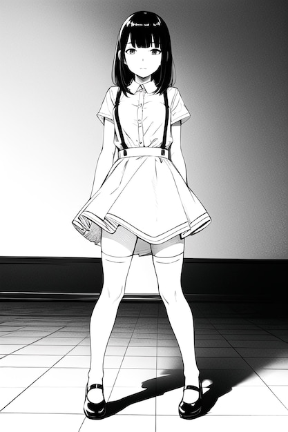 Vetores de Anime Manga Menina Em Uma Saia E Blusa Com Cabelo Comprido  Soprando Um Beijo Copiar Espaço Coloque Para Texto Em Fundo Isolado Branco  Vista Lateral Ilustração Vetorial e mais imagens