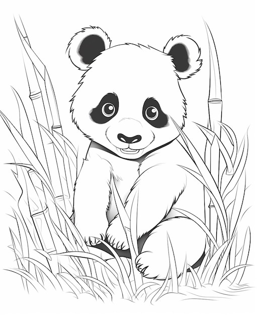 Desenho Para Colorir panda - Imagens Grátis Para Imprimir - img 17917