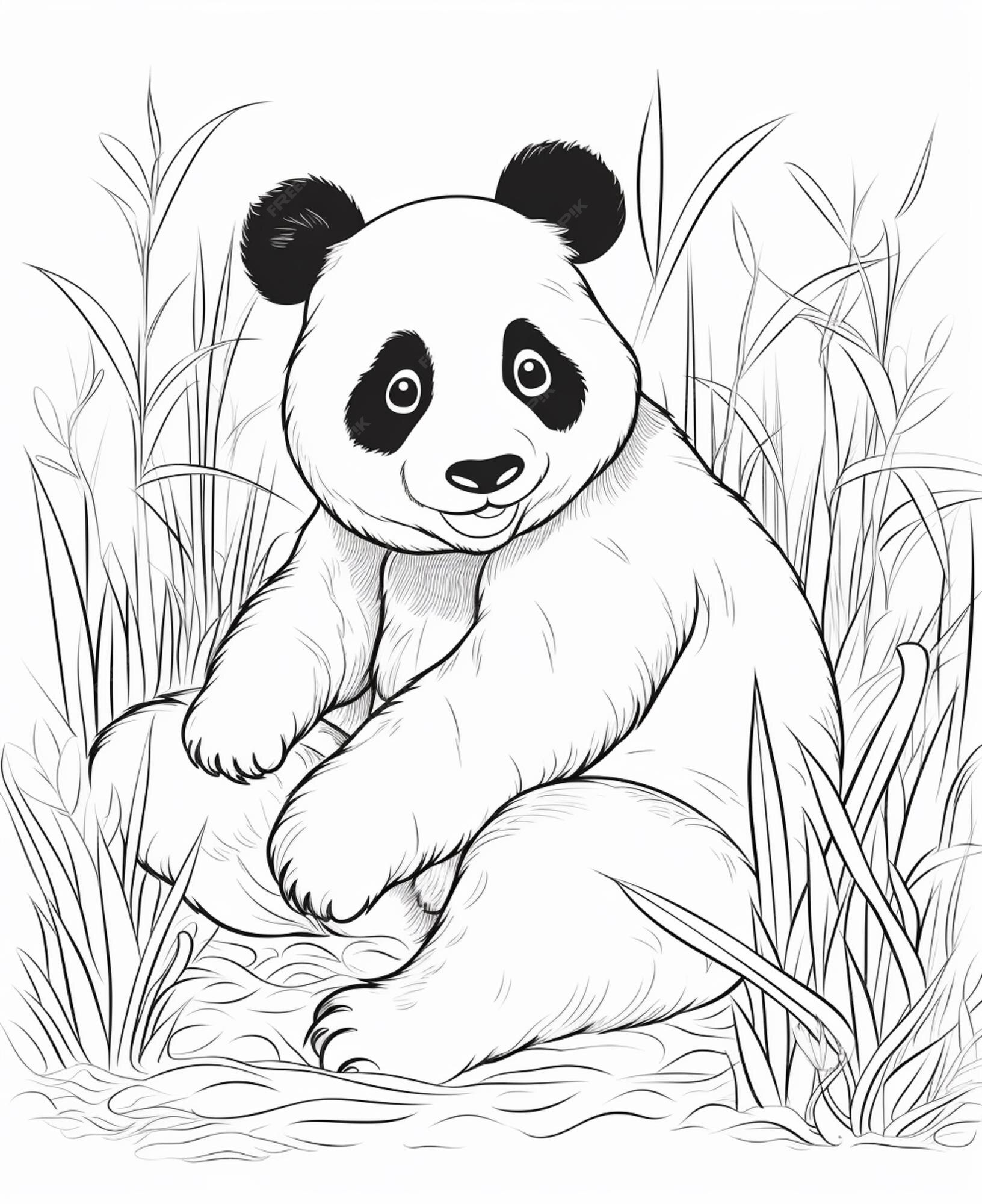 Desenho Para Colorir panda - Imagens Grátis Para Imprimir - img 17917