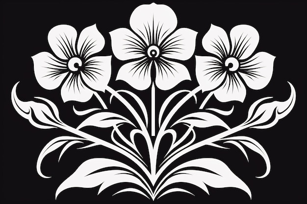 um desenho preto e branco de uma flor branca com as palavras "margaridas" nele.