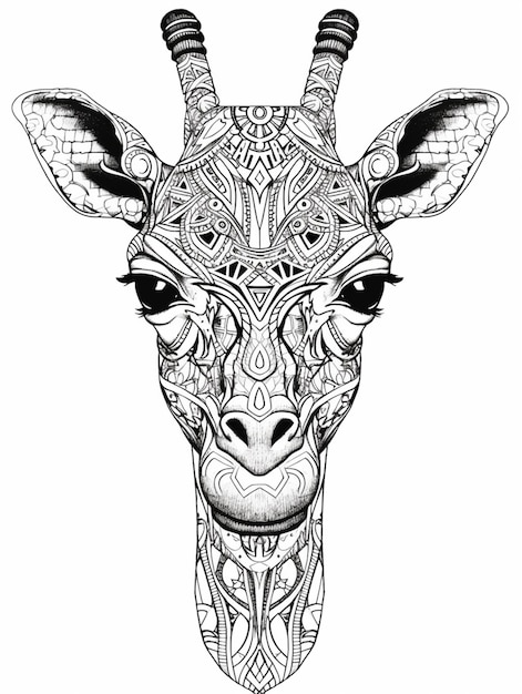 Girafa Kawaii para colorir by PoccnnIndustriesPT on DeviantArt