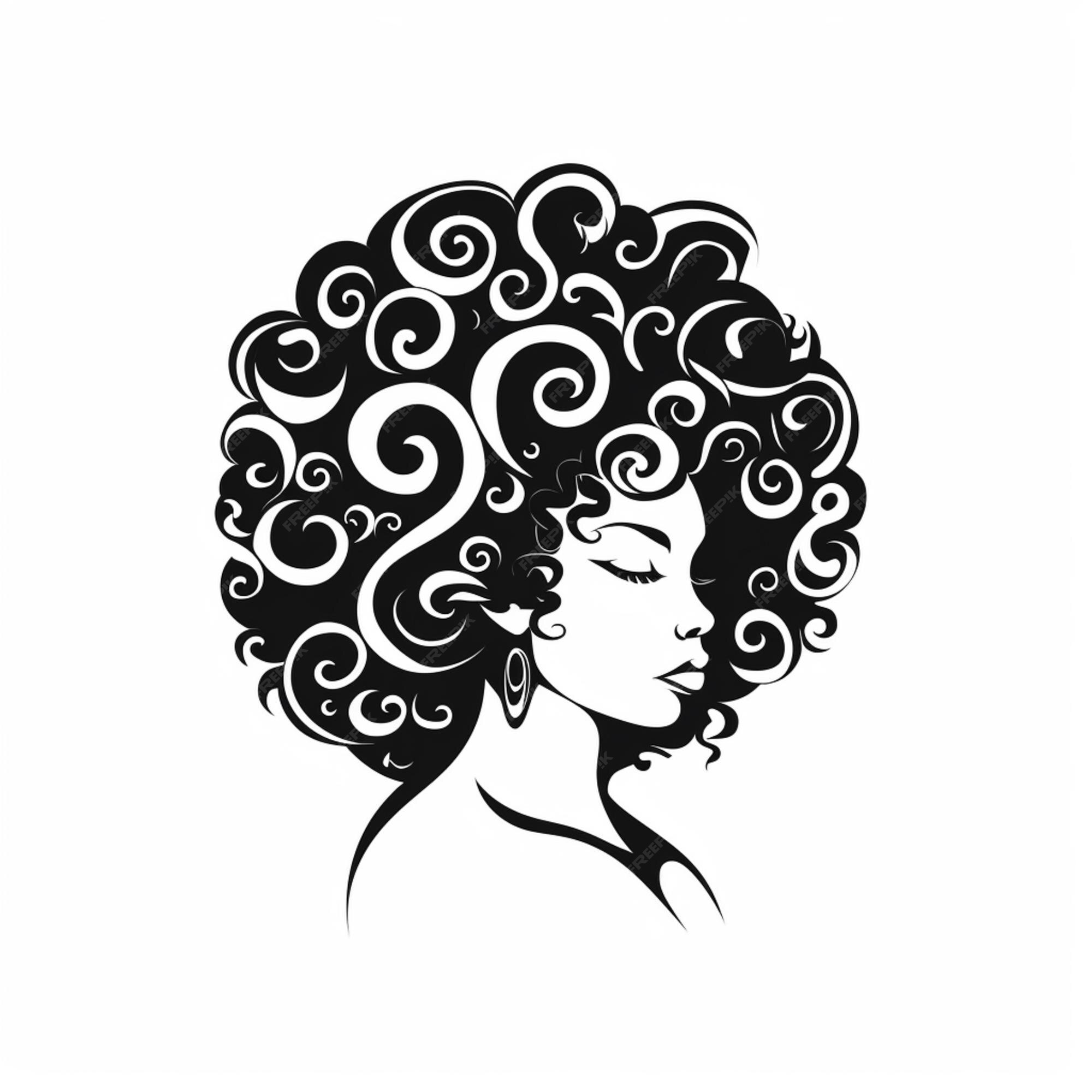 Cabelo branco mulher clipart. Download grátis.