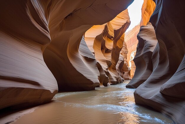 Um desfiladeiro fora da página Arizona belas cores e arenito causadas por eons de vento e água erosão página Arizona Estados Unidos da América