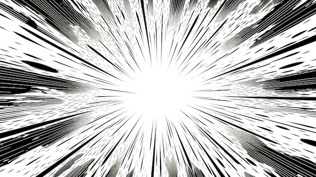 Foto um design de explosão de estrela preto e branco