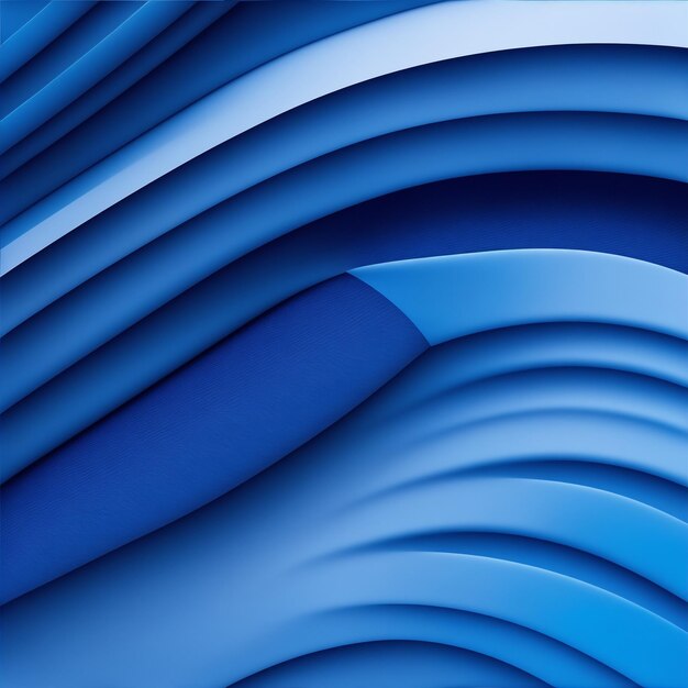 Um design de linha abstrata atraente com um fundo estético minimalista azul
