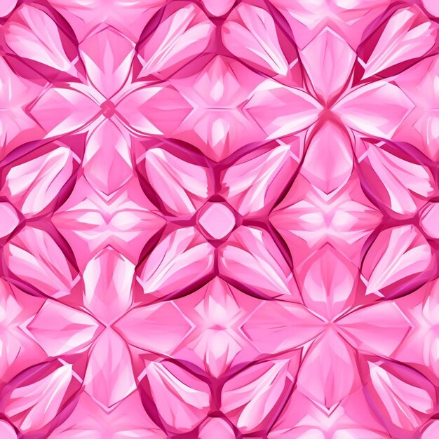 Um design em forma de diamante rosa e branco é mostrado nesta imagem.