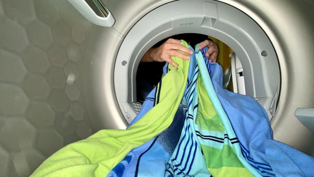 Um die Wäsche zu waschen