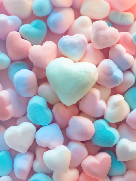 um doce em forma de coração azul em forma de corazón com um coração no meio