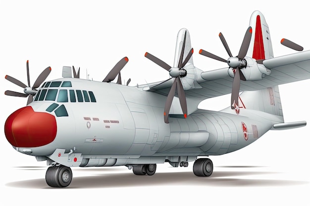 Um dos aviões de transporte militar mais belos é o C 130