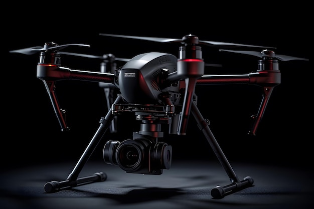 Um drone de ponta equipado com tecnologia de câmera avançada para fotos aéreas impressionantes Generative Ai
