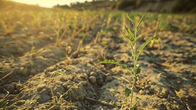 Um ecossistema outrora diversificado e próspero agora está estéril e sem vida com fileiras e fileiras de