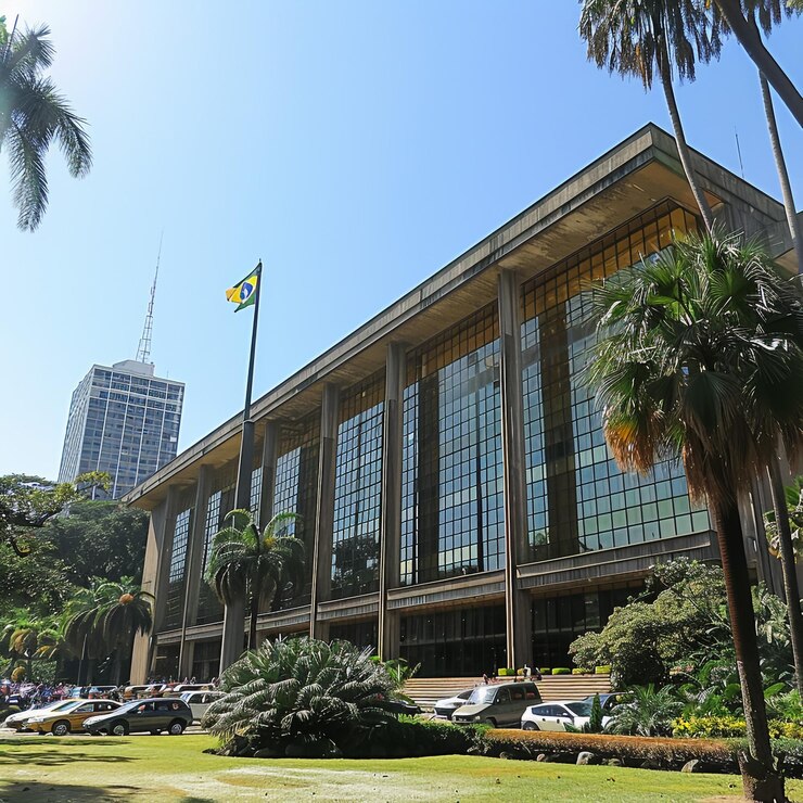 um edifício com uma bandeira no topo e um edifício con uma bandeira na parte superior