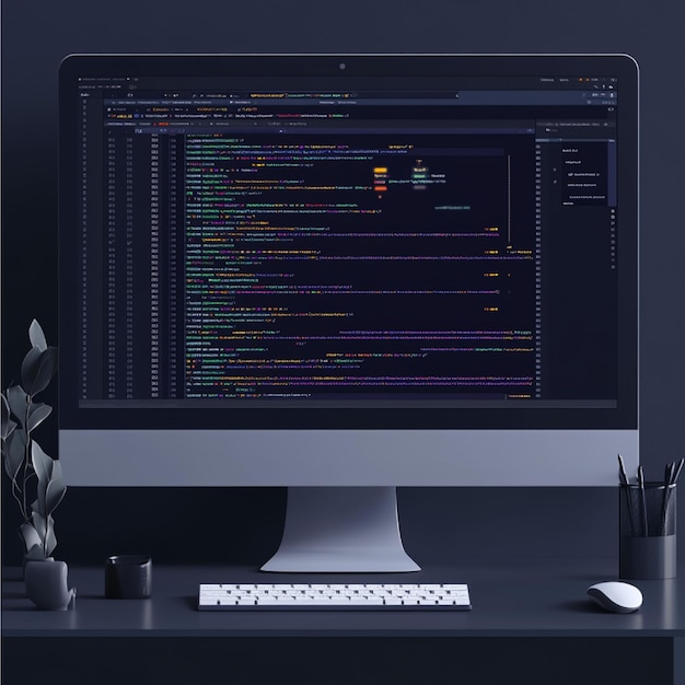Um editor de código mostrando uma linguagem de programação funcional como Haskell ou Lisp com destaque de código