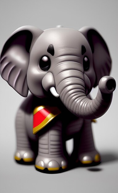 Um elefante de brinquedo engraçado