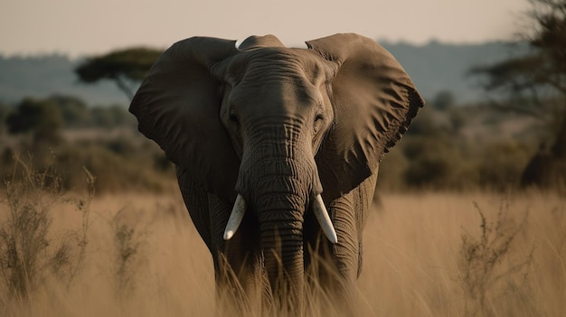 Um elefante na selva