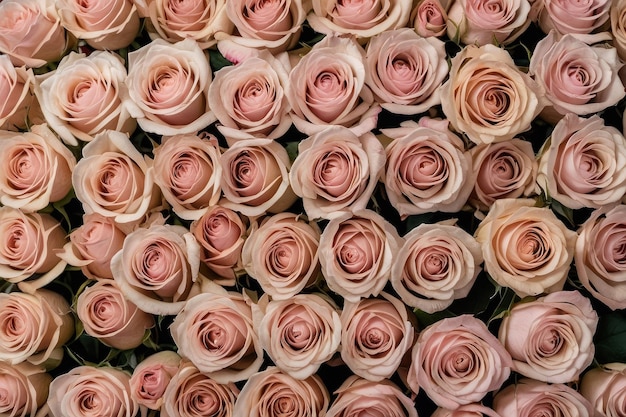 Foto um elegante buquê de rosas rosas