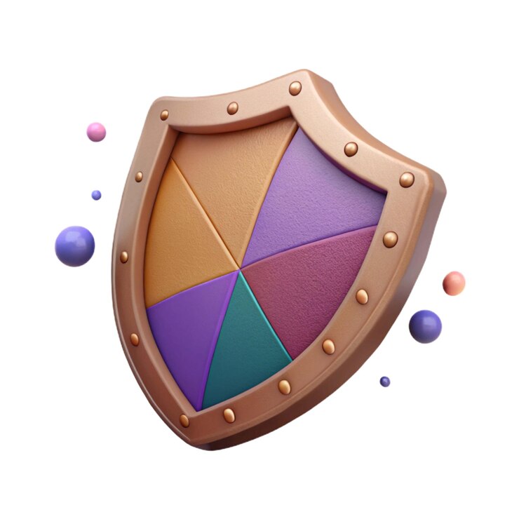 Foto um escudo com um escudo que tem a palavra " x " sobre ele