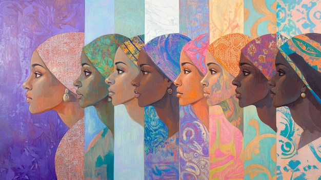 Um espectro de mulheres Um retrato de diversidade e identidade