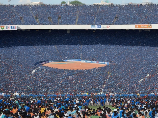 Um estádio MA Chidambaram completo em Chennai