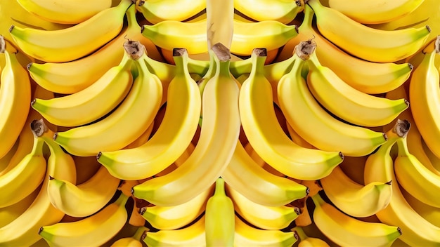 Um feixe de bananas em amarelo