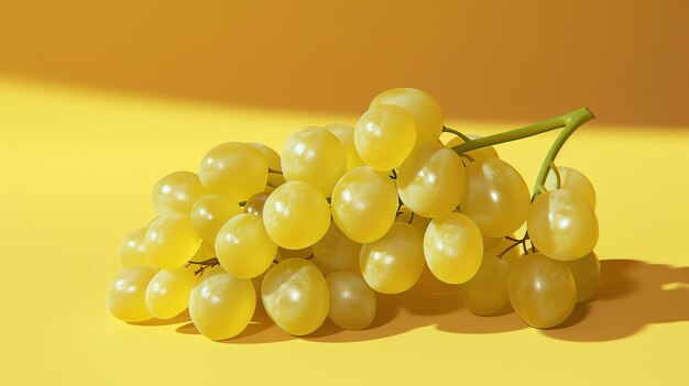 Foto um feixe de uvas brancas maduras as uvas são gordas e suculentas e estão cobertas de uma flor leve