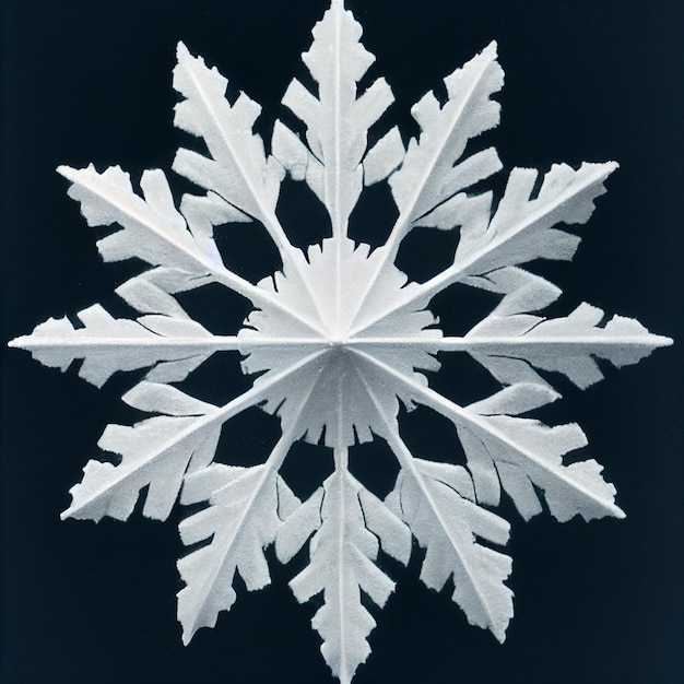 Um floco de neve que tem fundo branco e é formado pelos números 12 e 12.