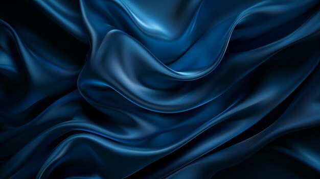 um fundo abstrato azul e preto com um redemoinho azul e branco