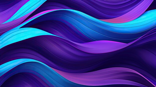 um fundo abstrato azul e roxo com linhas onduladas