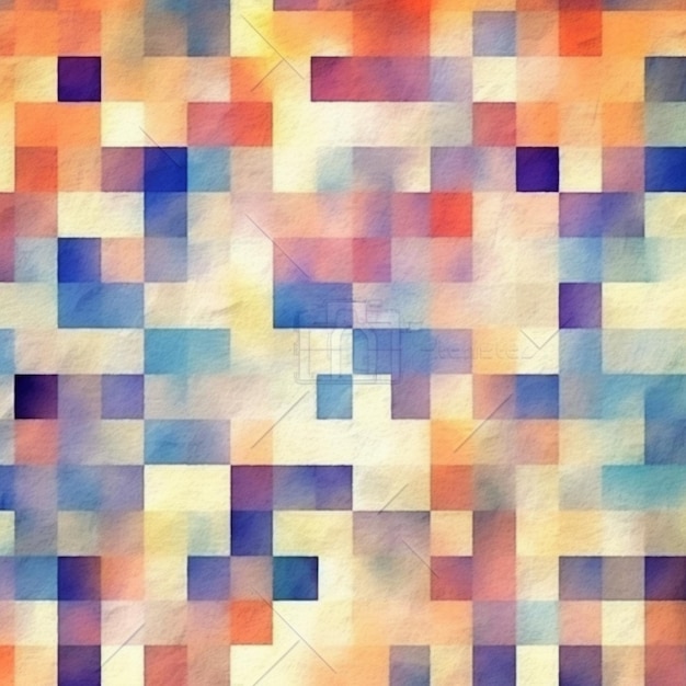 Um fundo abstrato colorido com quadrados e quadrados generativos ai