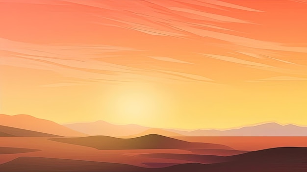 Um fundo abstrato do céu pôr do sol com tons quentes de laranja, rosa e roxo, criando uma atmosfera pacífica e serena Gerado por IA