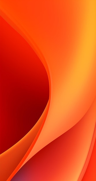 um fundo abstrato laranja e vermelho com curvas curvas generativas ai