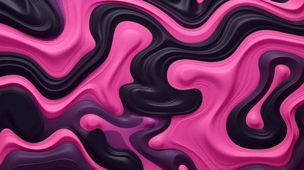 Um fundo abstrato rosa e preto vibrante