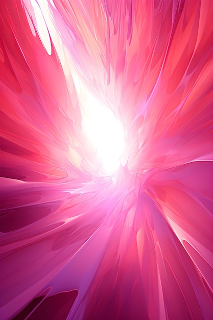 um fundo abstrato rosa e vermelho com um buraco de minhoca místico central branco em Majestic Magenta com