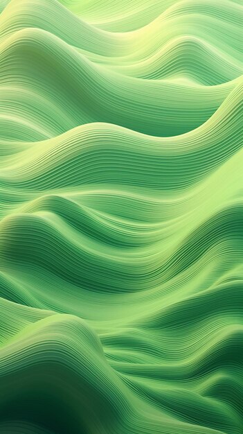 um fundo abstrato verde com linhas onduladas.