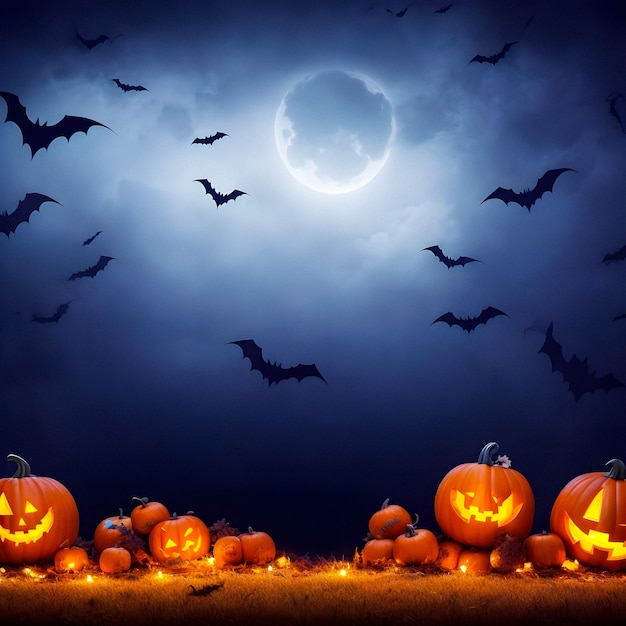 Foto um fundo assustador com tema de halloween
