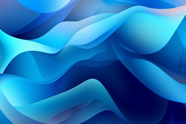 Um fundo azul com ondas
