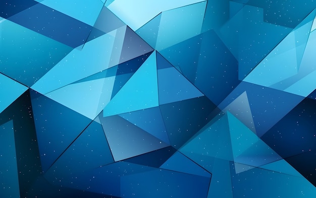 Um fundo azul com um padrão de triângulos.